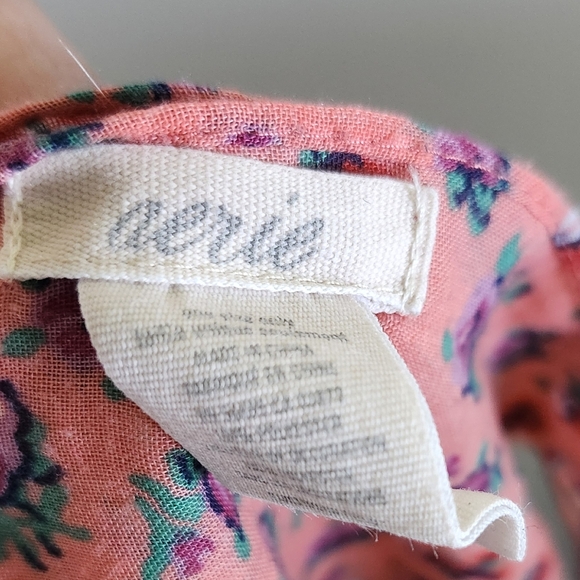 Aerie Peach Floral Scarf - Picture 3 of 3